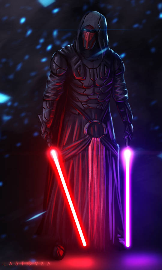 Darth Revan Neon Lightsabers Wallpaper