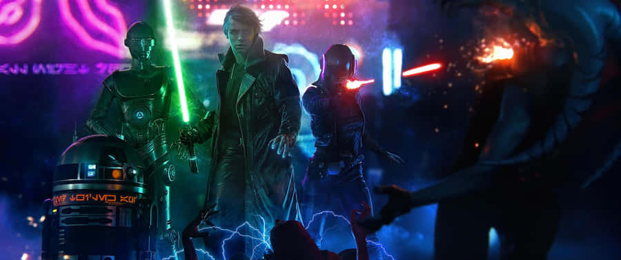 Darth Vader Stares With Intensity And Determination Wallpaper