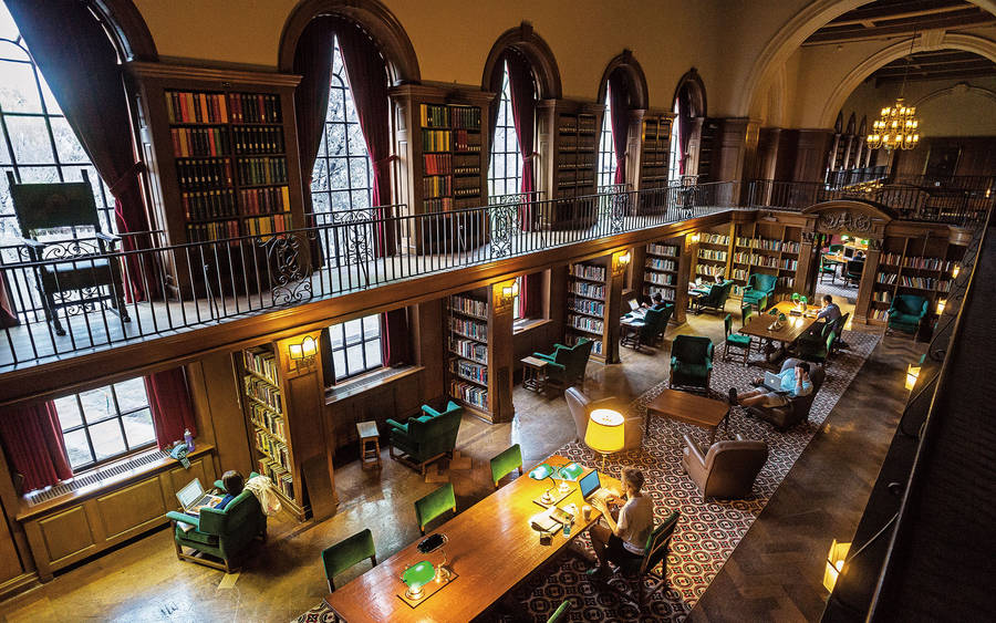 Dartmouth College Baker-berry Library Interior Wallpaper