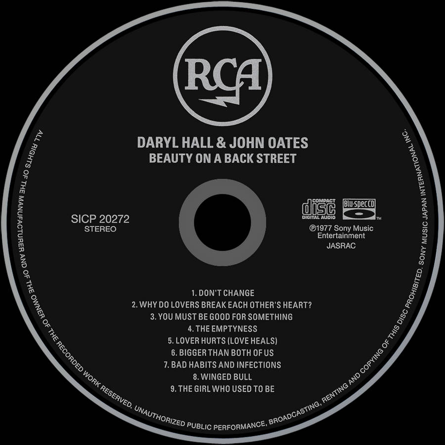 Daryl Hall And John Oates Studio Album Cd Wallpaper