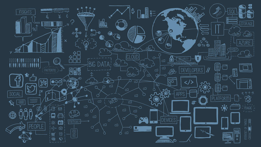 Data Codes Graphs For Illustration Wallpaper