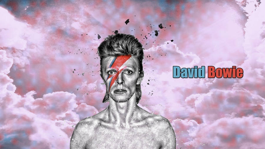 David Bowie Bolt Face Wallpaper