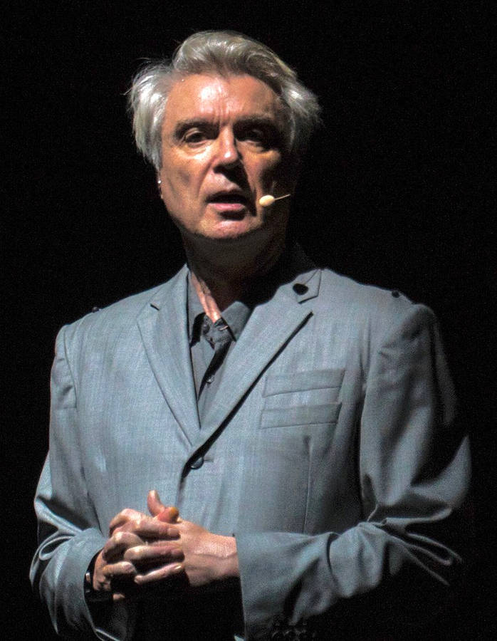 David Byrne Speech Talk Photography Wallpaper