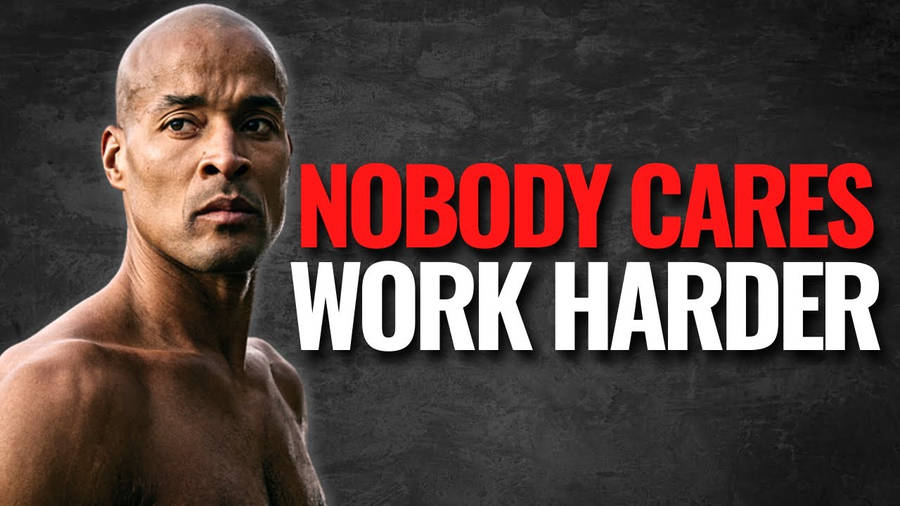 David Goggins Image With Quote Wallpaper