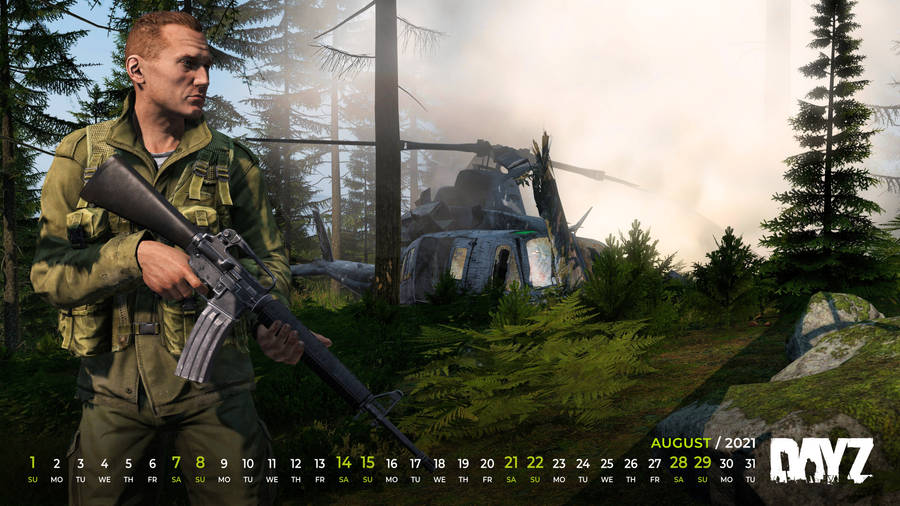 Dayz August Calendar Wallpaper