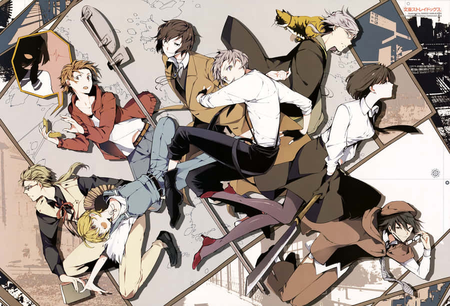 Dazai Osamu Bungo Stray Dogs Anime Series Poster Wallpaper