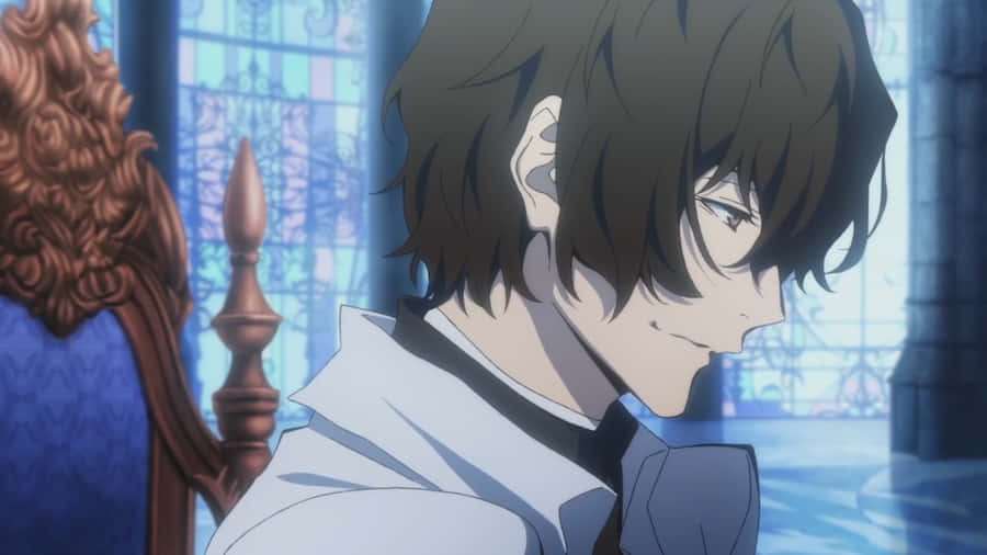 Dazai Osamu Side Profile Bungo Stray Dogs Wallpaper