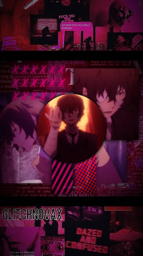 Dazai Pink Aesthetic Wallpaper