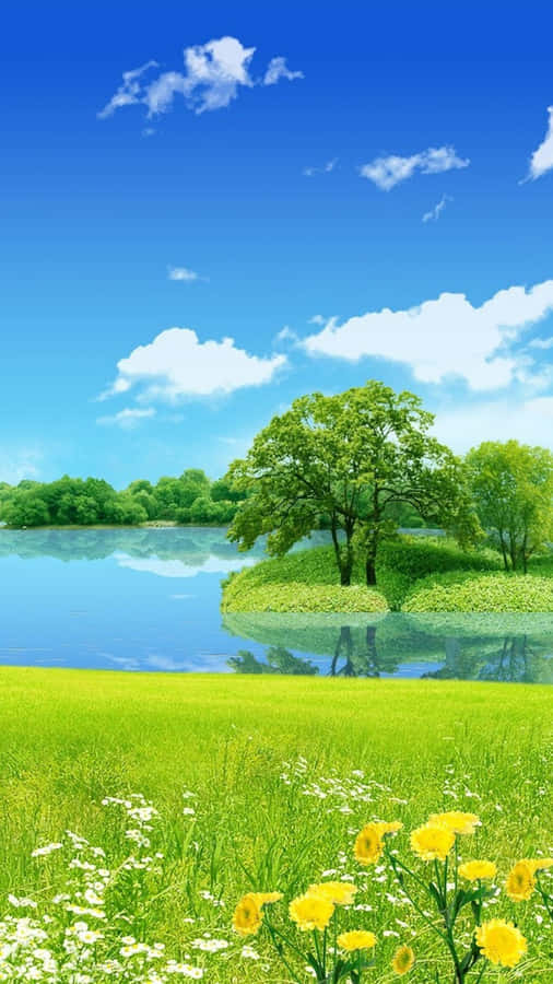 Dazzling Lake For Android Nature Wallpaper