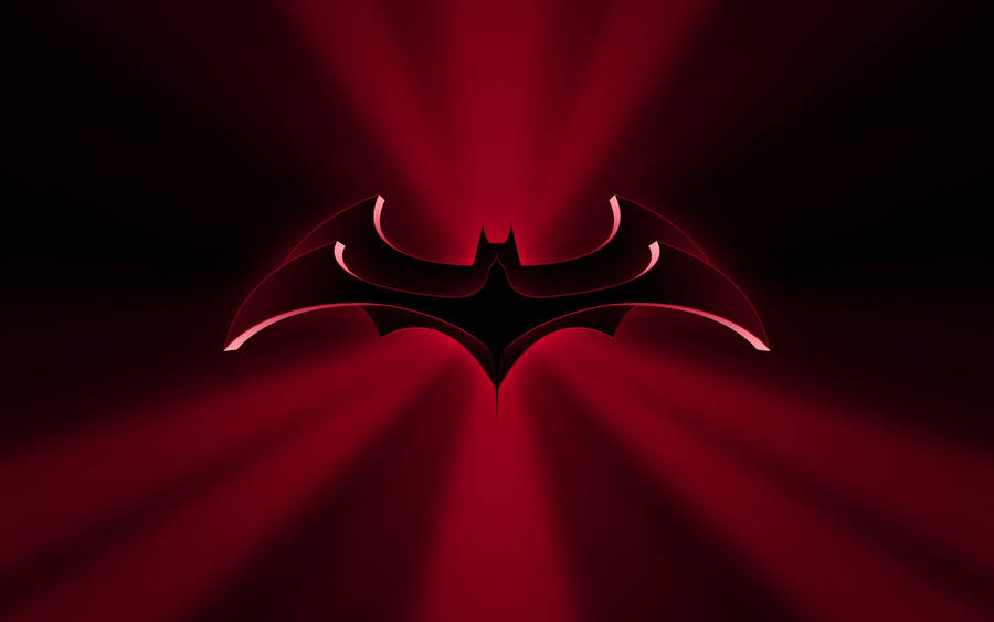 Dc Comics Batman Logo In Red Wallpaper
