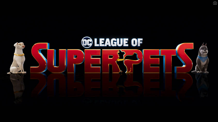 Dc League Of Super Pets Logo With Ace Wallpaper