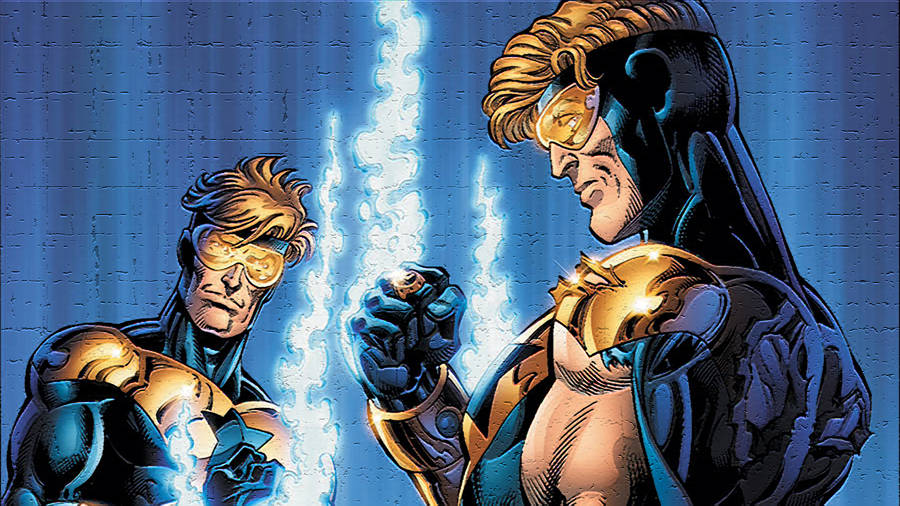 Dc Superhero Comics Booster Gold Art Wallpaper