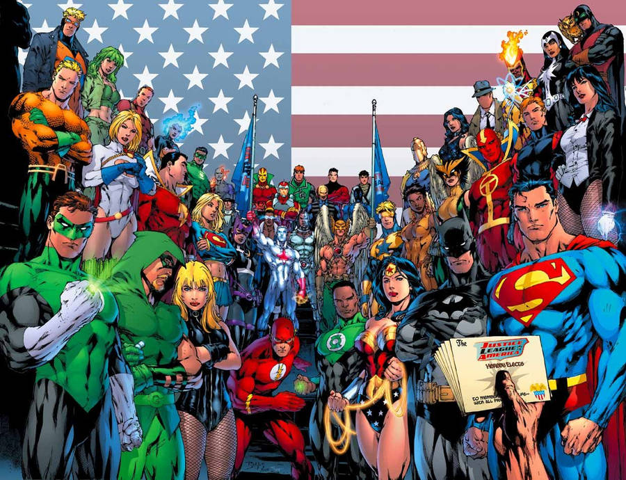 Dc Superheroes Of America Wallpaper