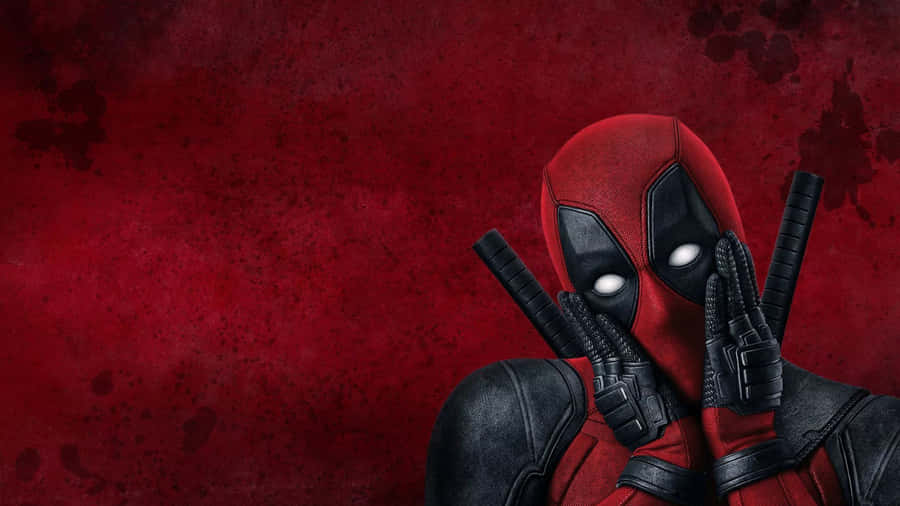 Deadpool In A Whole New Stylish Black Look! Wallpaper