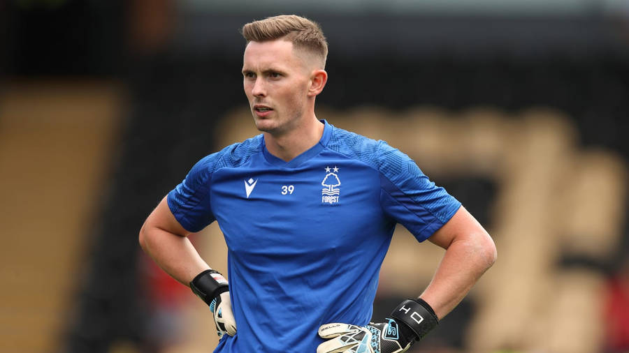 Dean Henderson Hands On Hip Wallpaper