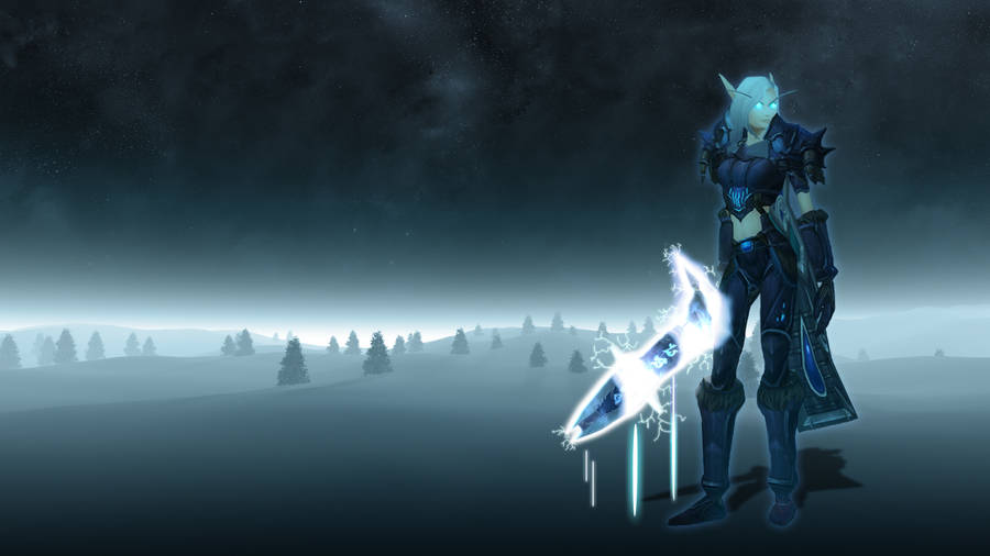 Death Knight Female Blood Elf Wallpaper