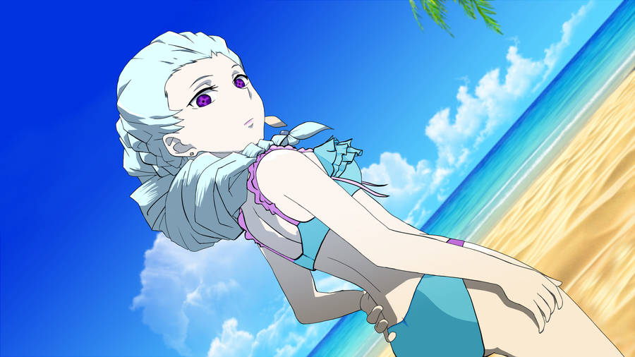 Death Parade Nona In Bikini Wallpaper