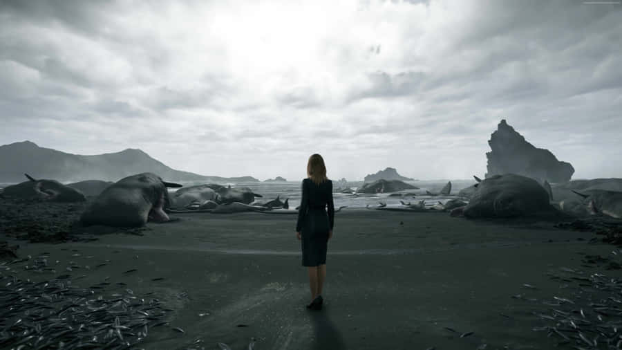 Death Stranding Hd - Join Sam On A Journey Across The U.s. Wallpaper