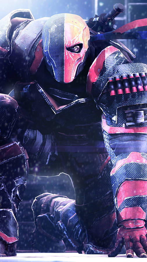 Deathstroke From Batman Arkham Knight Iphone Wallpaper