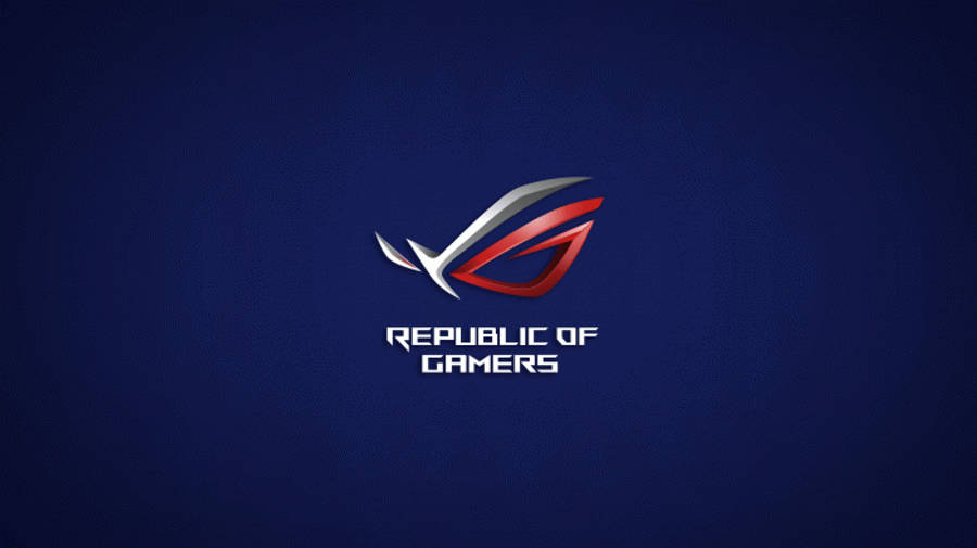 Deep Blue Backdrop Asus Rog Logo Wallpaper