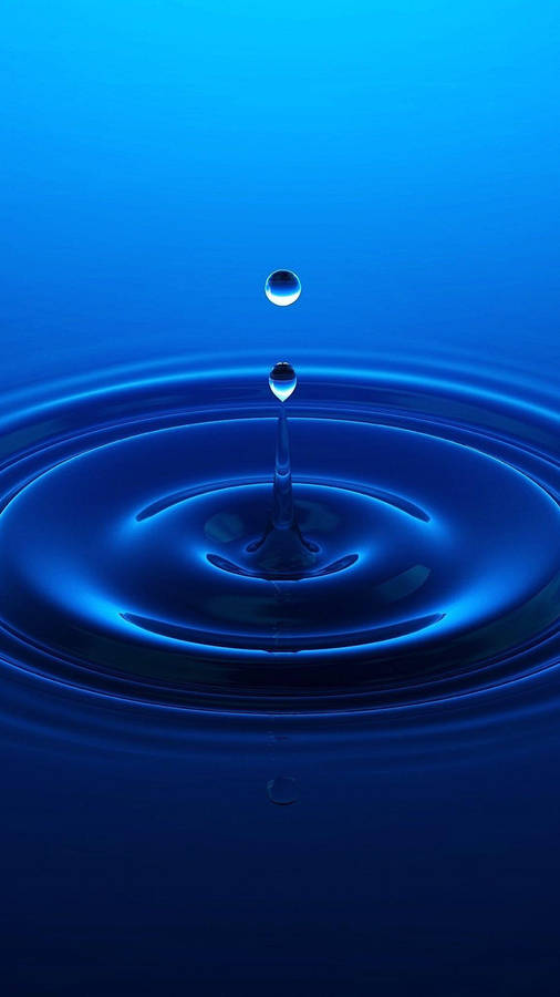 Deep Blue Rippling Water Wallpaper