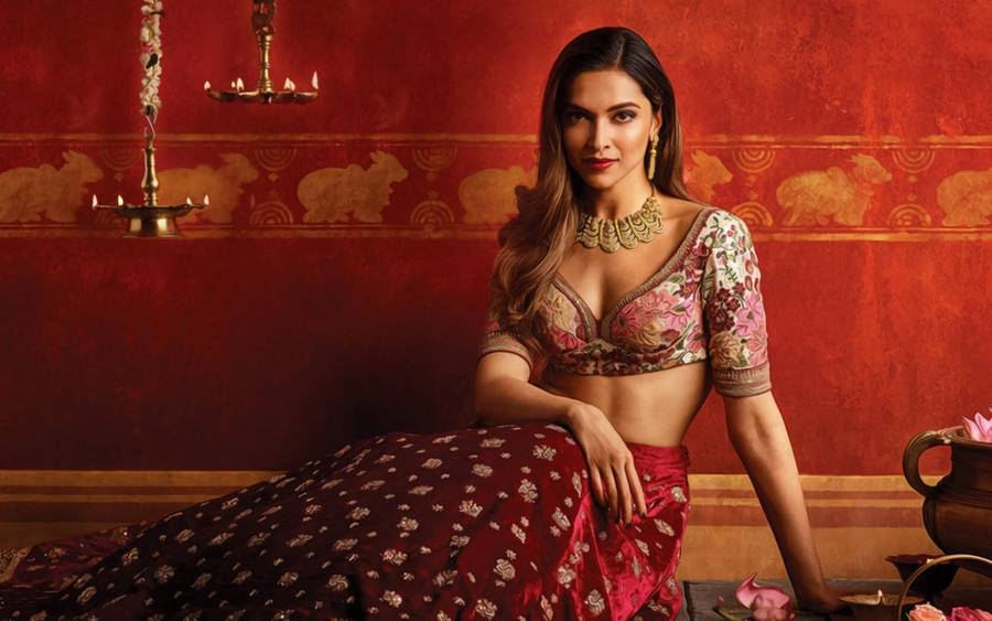 Deepika Padukone Tanishq Shubham Photoshoot Wallpaper