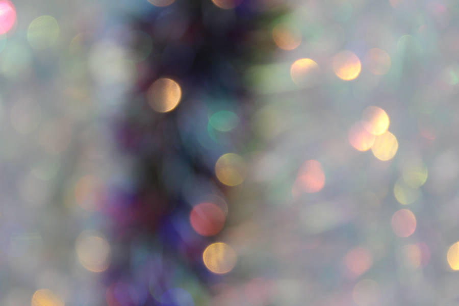 Defocused Blurred Bokeh Holographic Tinsel Wallpaper