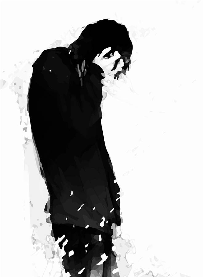 Dejected Sad Boy Wallpaper