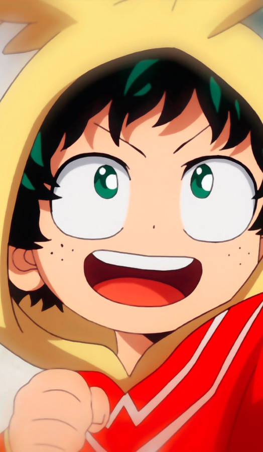 Deku Cute Close-up Wallpaper