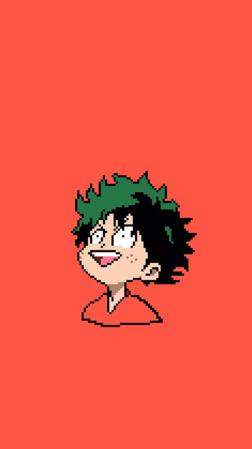 Deku Cute Pixel Art Wallpaper