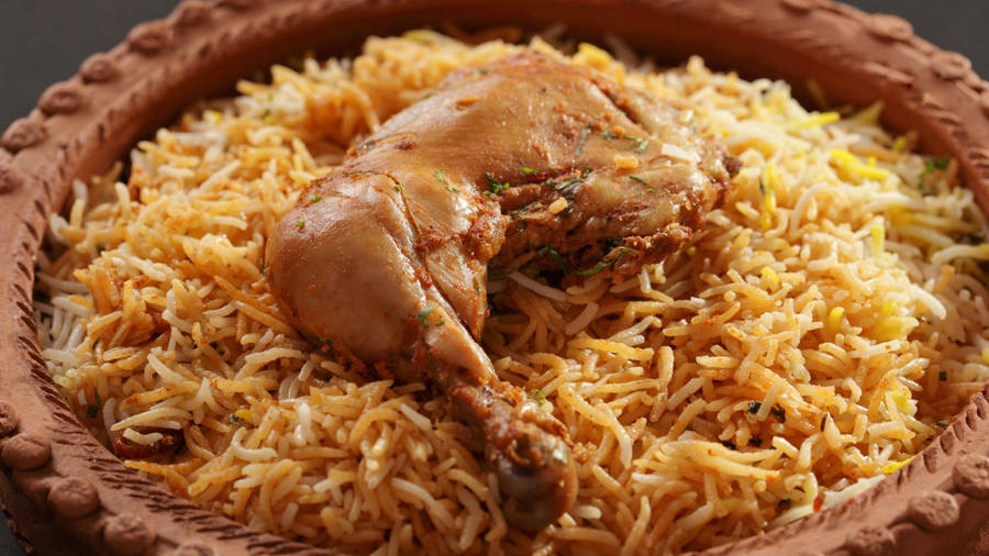 Delectable Illustration Of Biryani Wallpaper