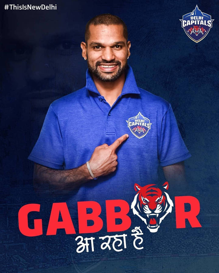 Delhi Capitals Shikar “gabbar” Dhawan Wallpaper