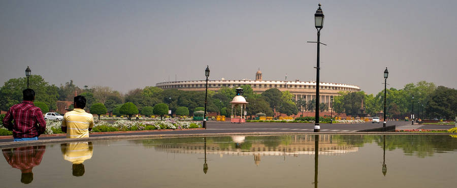 Delhi India Parliament House Wallpaper