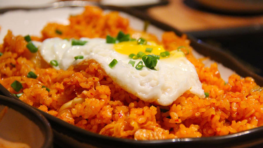 Delicious Kimchi Rice Wallpaper