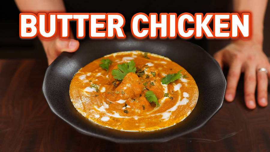 Delicious Shot Of Butter Chicken Wallpaper