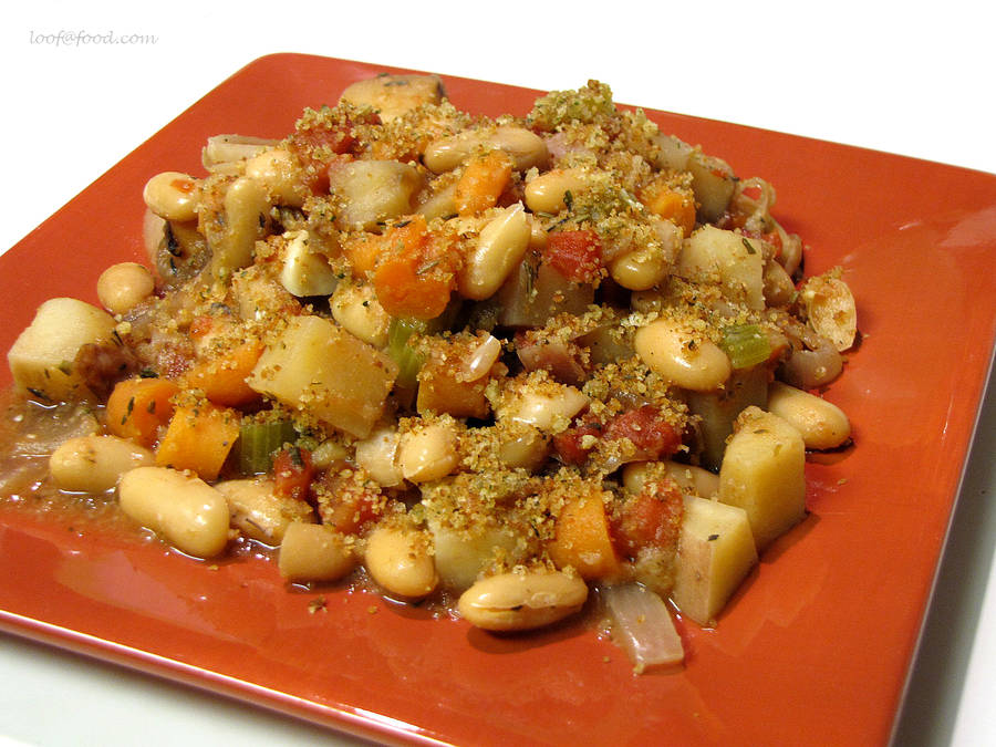 Delicious Vegan Bean Cassoulet Wallpaper