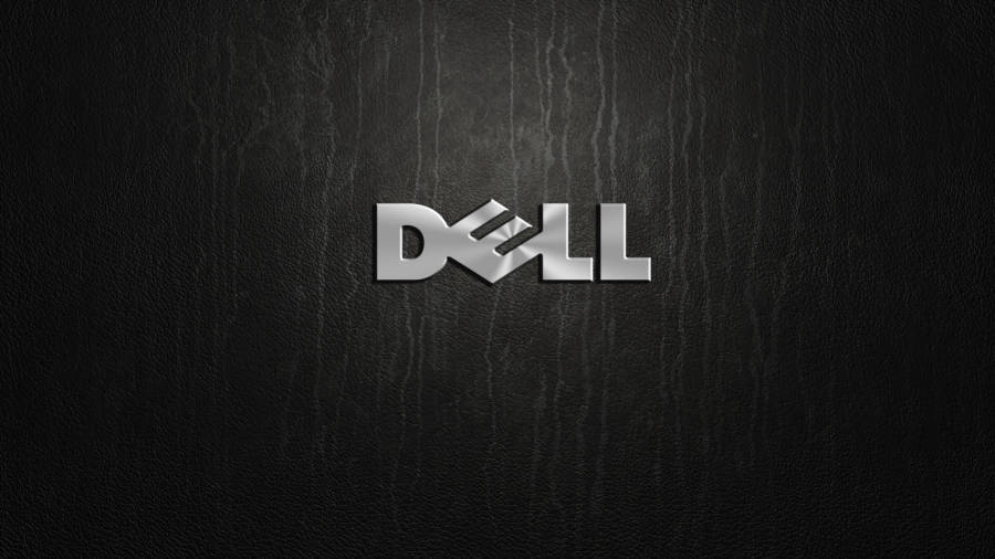 Dell 4k Logo On Wood Wallpaper