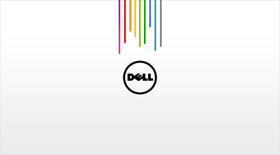Dell Logo And Rainbow Wallpaper