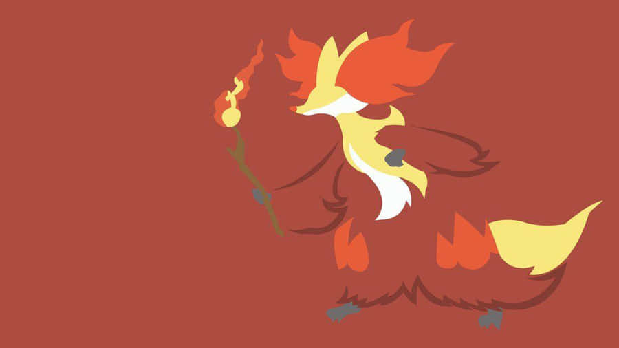 Delphox Conjuring Up A Spell Wallpaper