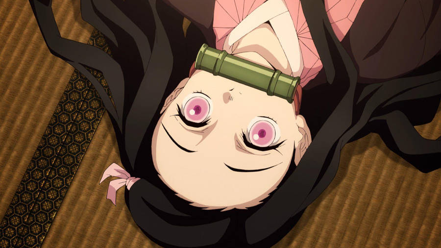 Demon Slayer Nezuko Cute Scene Wallpaper