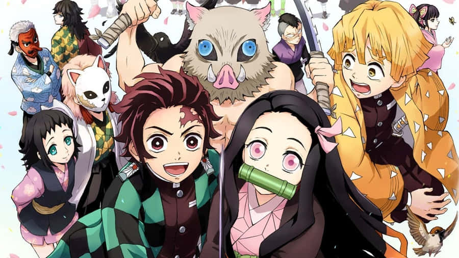 Demon Slayer Season 2 Characters Wallpaper