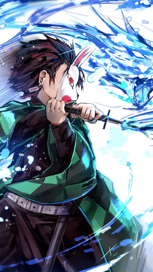 Demon Slayer Season 2 Tanjiro Kitsune Mask Wallpaper