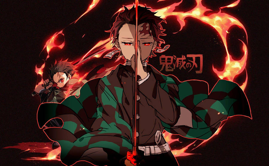 Demon Slayer Tanjiro Clear Blue Sky Wallpaper