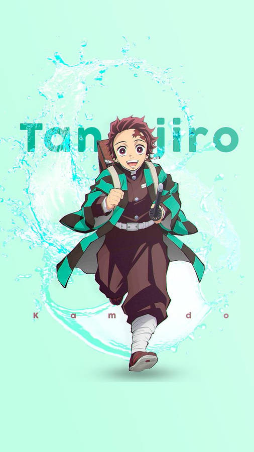 Demon Slayer Tanjiro Running Wallpaper