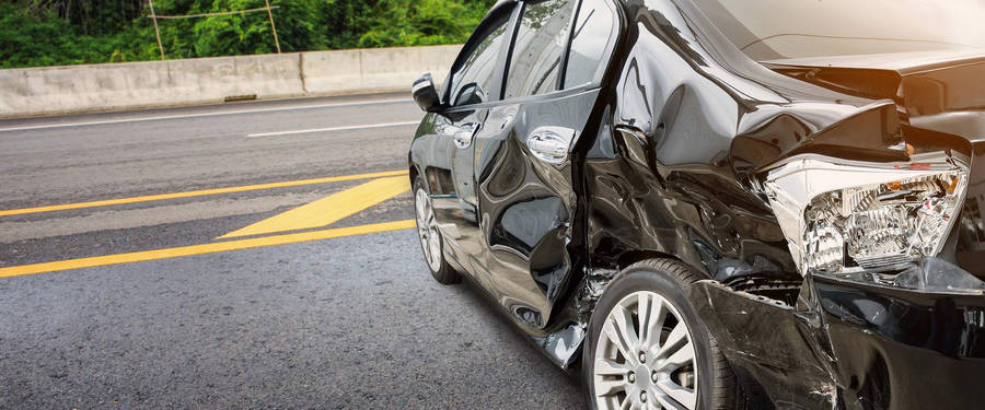 Dented Car Accident Wallpaper