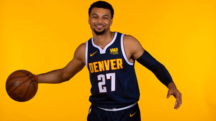 Denver Nuggets Jamal Murray Portrait Wallpaper