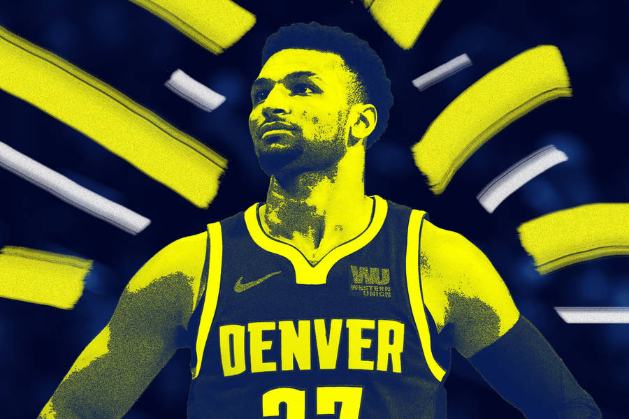 Denver Nuggets Murray Yellow And Blue Wallpaper