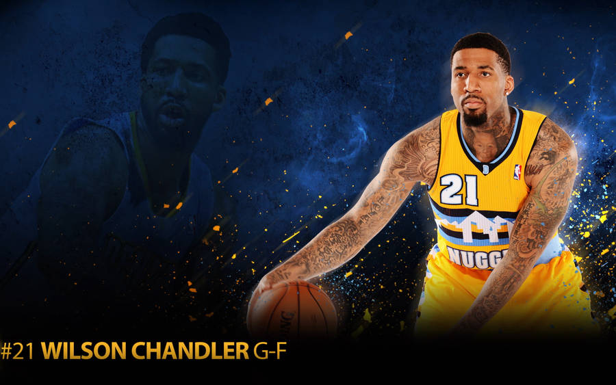 Denver Nuggets Wilson Chandler Digital Cover Wallpaper