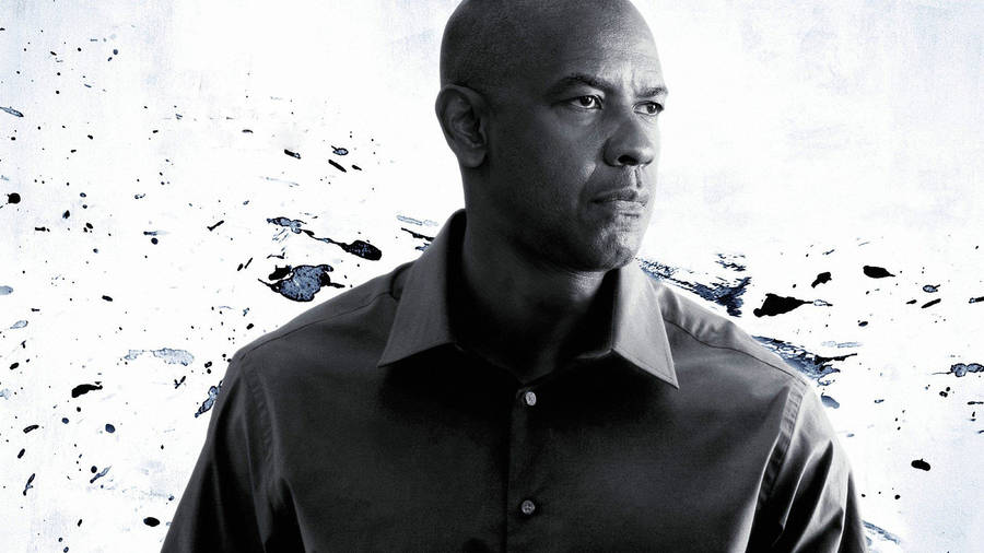 Denzel Washington Paint Splatter Wallpaper