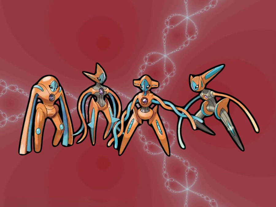 Deoxys And Its Four Forms Wallpaper